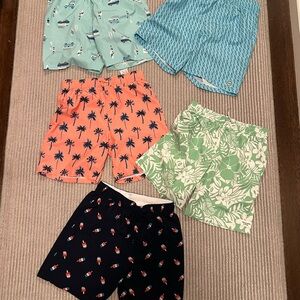 5 Abercrombie kids swim trunks- size 15/16